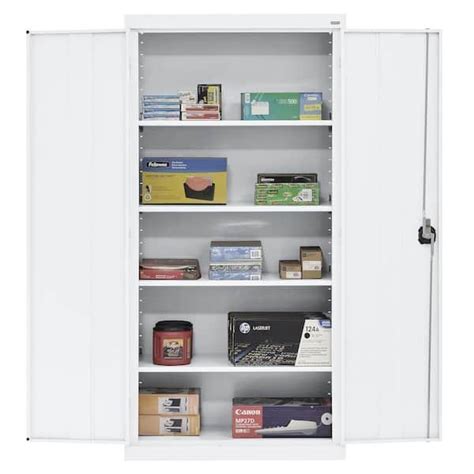 sandusky steel storage cabinet 17567019062|Sandusky Elite Steel Freestanding Garage Cabinet in White (36 .